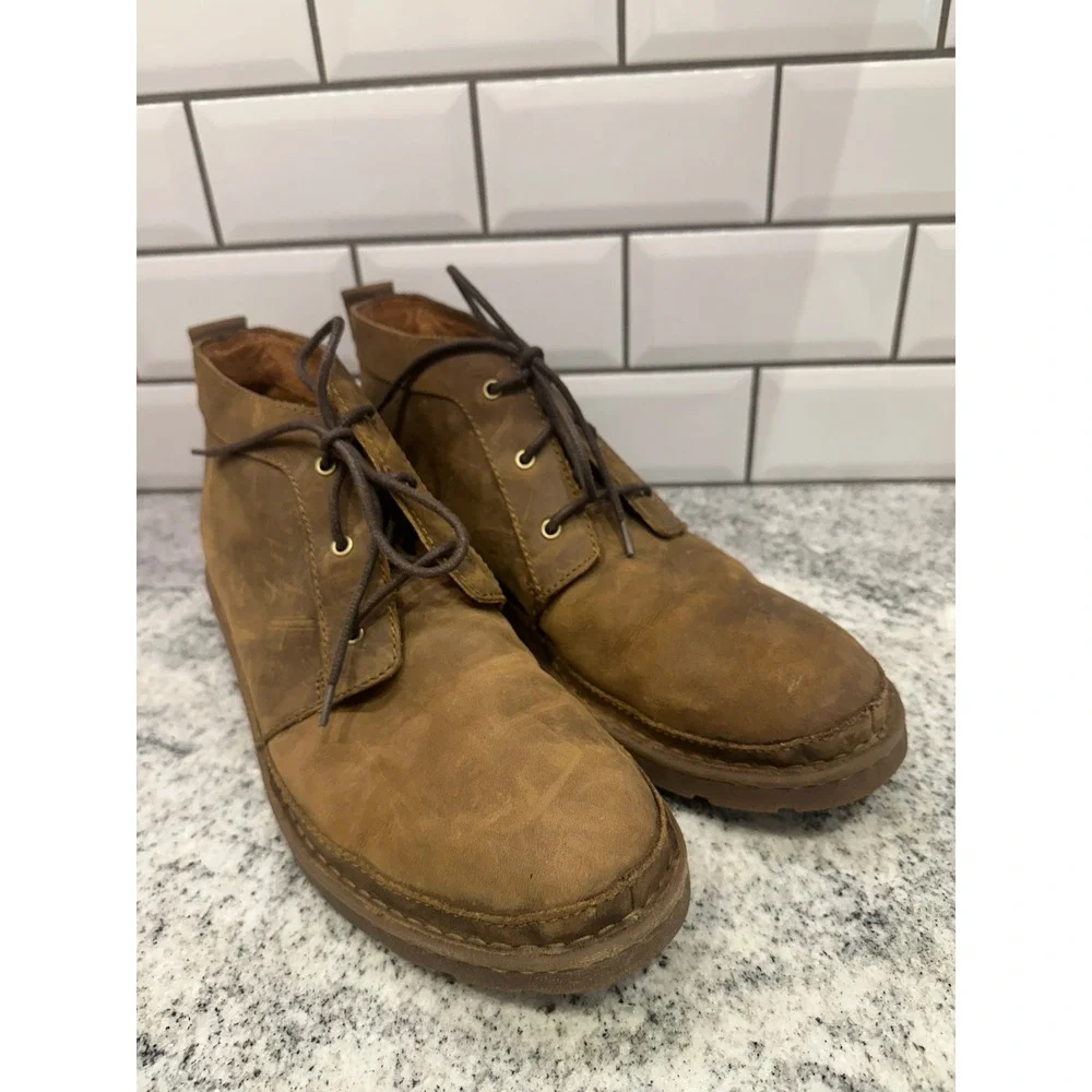 Born Chukka Boots Distressed Leather Ankle Lace‎ Up Casual Brown Mens 12M